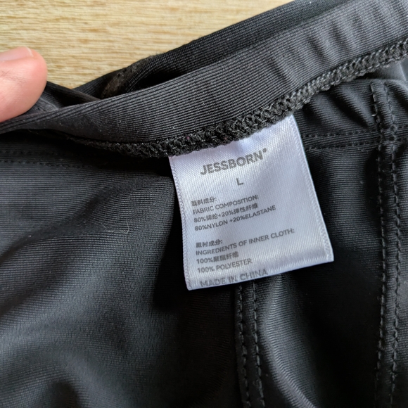 Black Swim Briefs With Chain Clip Sides - Picture 3 of 3